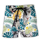 Husky Funny Husky Tropical Leaf - Beach Short Reefox - Owls Matrix LTD