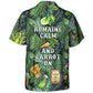 Gardening Romaine Clam And Carrot On Vintage Art - Hawaiian Shirt