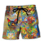 Cat Beautiful Colorful - Beach Short Reefox - Owls Matrix LTD
