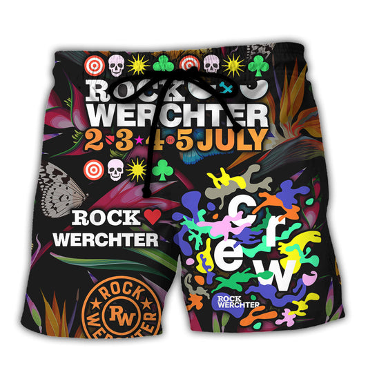 Rock Werchter Tropical Vibe Music Lover Amazing Style - Beach Short Reefox - Owls Matrix LTD