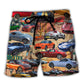 Car Lover Utah Miata Club Route 66 - Beach Short Reefox - Owls Matrix LTD