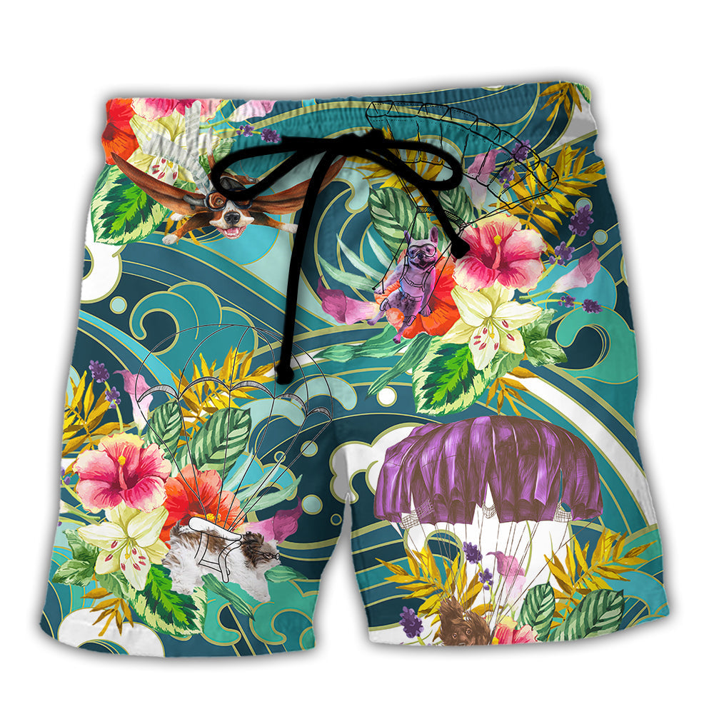 Parasailing Dog Let's Do Parasailing - Beach Short Reefox