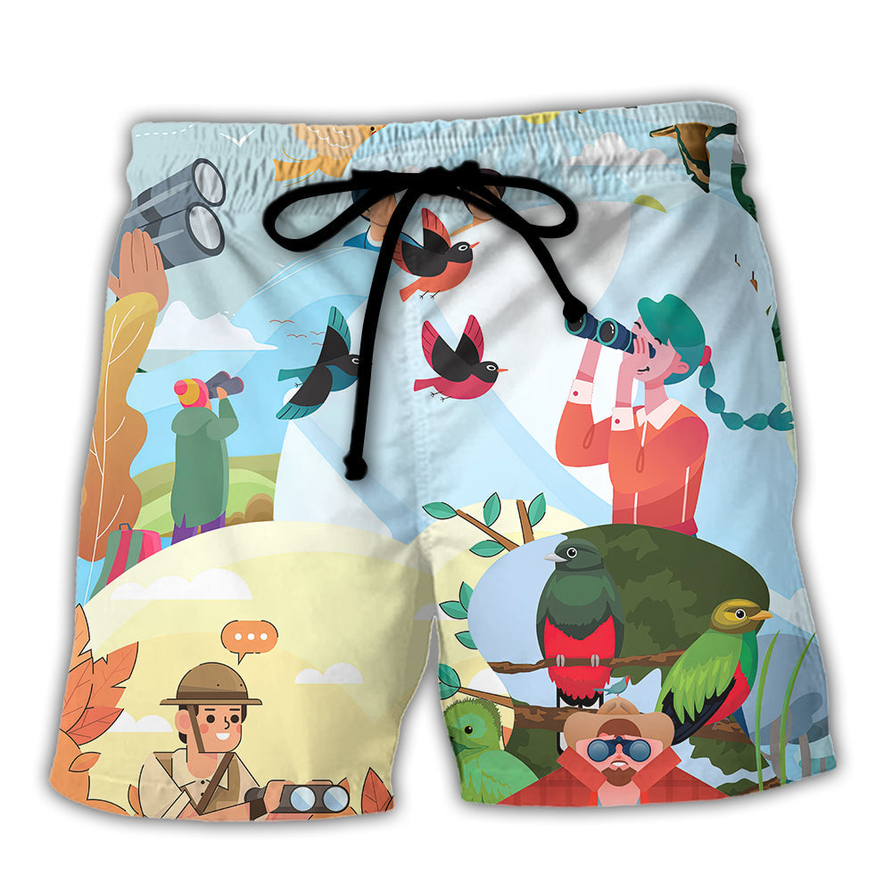 Bird Watching Introverted But Willing To Discuss Bird Watching - Beach Short Reefox