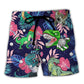 Golf Funny Dinosaur Playing Golf Back Nines Matter Tropical Golf Lover - Beach Short Reefox