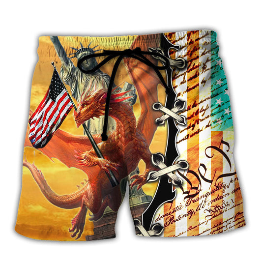 Dragon American Love Life So Cool - Beach Short Reefox - Owls Matrix LTD