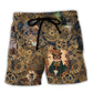 Cat Love Machine Vintage - Beach Short Reefox - Owls Matrix LTD