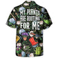 Gardening My Plants Are Rooting For Me Vintage Art - Hawaiian Shirt