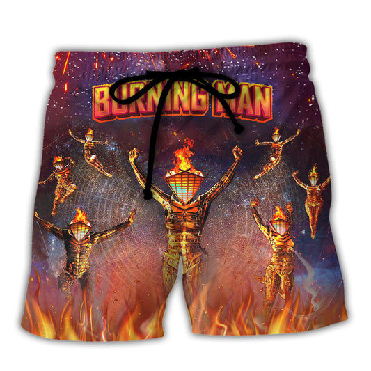 Music Event Burning Man Built To Burn Burning Man - Beach Short Reefox - Owls Matrix LTD