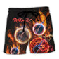 Rock In Rio With Fire Music Lover Amazing Style - Beach Short Reefox - Owls Matrix LTD
