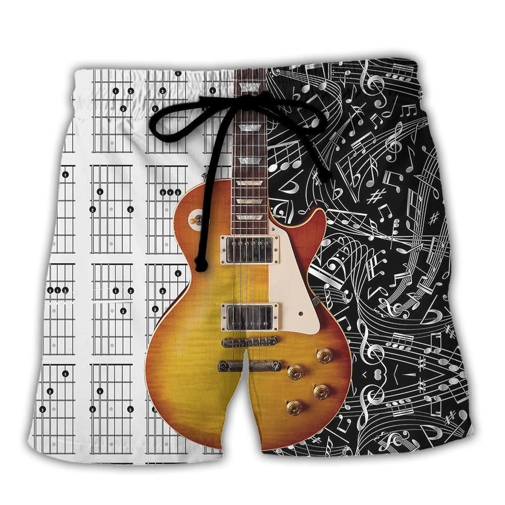 Guitar Bass Guitar Musician - Beach Short Reefox - Owls Matrix LTD