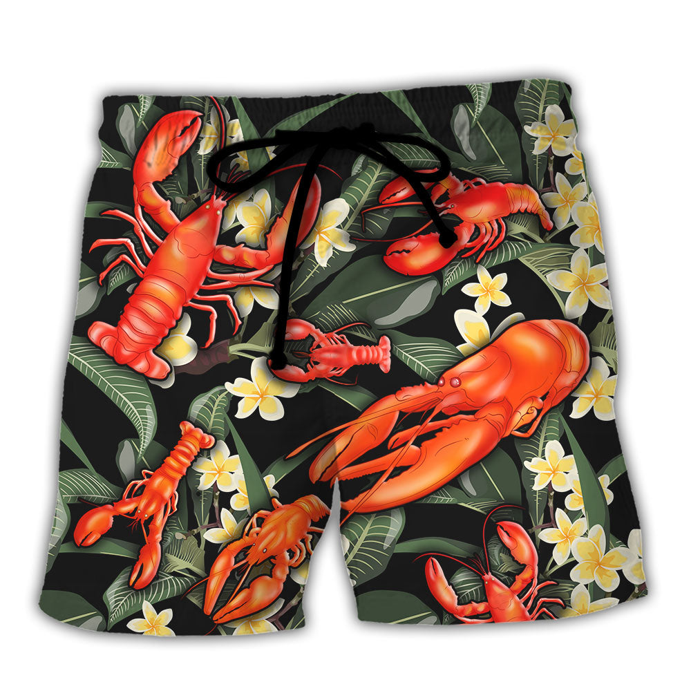 Lobster Funny Advice From A Lobster Tropical Vibe Amazing Style - Beach Short Reefox