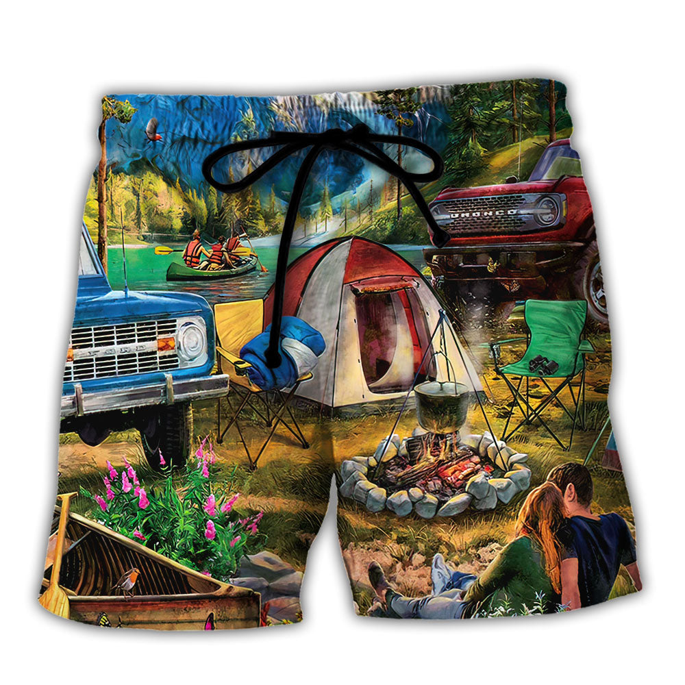 Camping Crazy Spoiled Camping Lady - Beach Short Reefox
