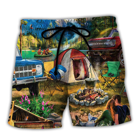 Camping Crazy Spoiled Camping Lady - Beach Short Reefox