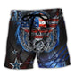 Skull America Live It Love It Or Get The Hell Out - Beach Short Reefox
