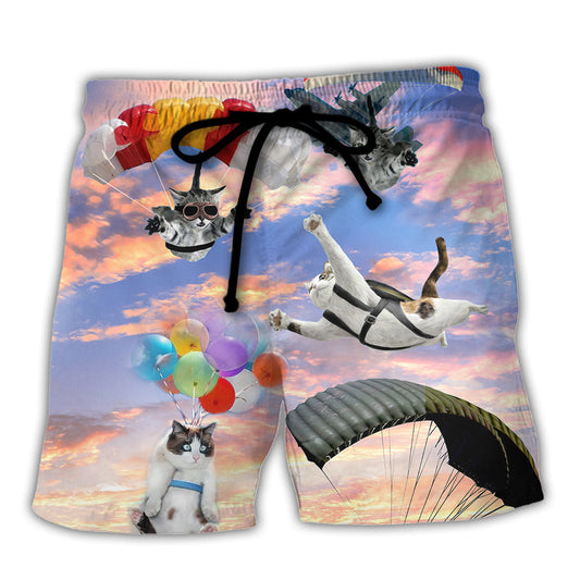 Parasailing A Good Pilot Is A Cat Pilot - Beach Short Reefox