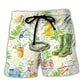 Gardening I'm A Plantaholic Vintage Art - Beach Short Reefox