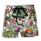 Skull Don't Like My Attitude Report Me At Fuckyourself - Beach Short Reefox