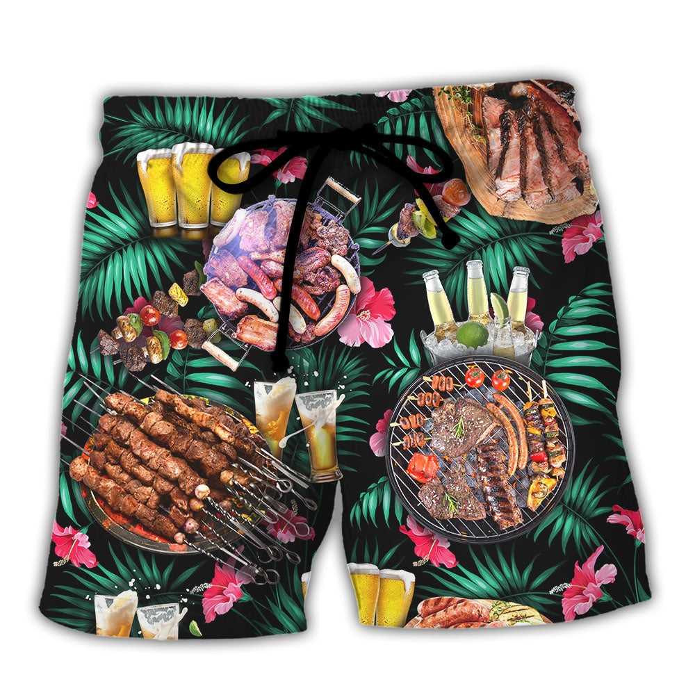 Barbecue Food Everybody Chill Dad's On The Grill - Beach Short Reefox