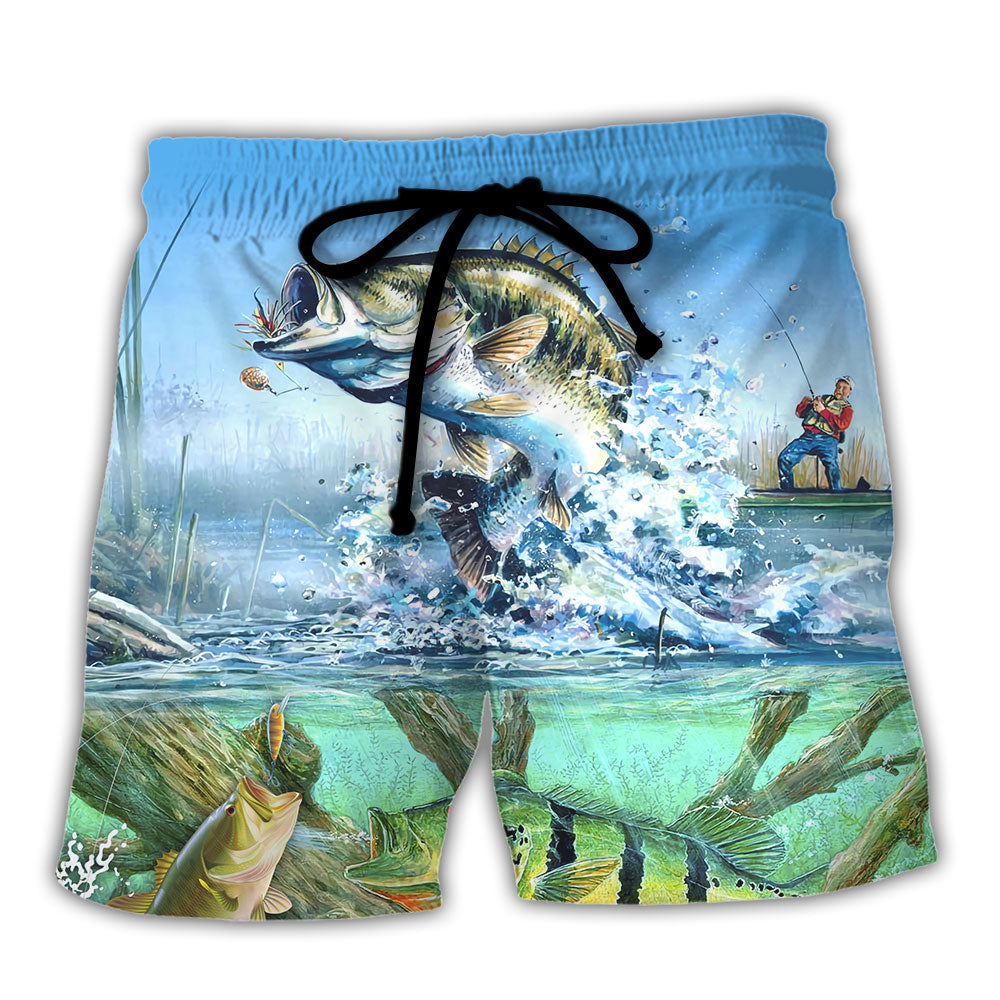 Fishing If I've Gone Missing I've Gone Fishing - Beach Short Reefox