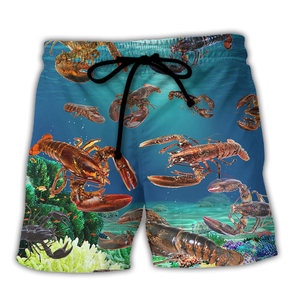 Lobstering You Are My Lobster - Beach Short Reefox