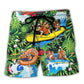 Water Rafting Lover Style Flower Tropical - Beach Short Reefox - Owls Matrix LTD