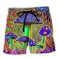 Hippie Mushroom Stunning Magic Style - Beach Short Reefox - Owls Matrix LTD