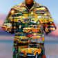 Car Yellow Vintage Style - Hawaiian Shirt - Reefox