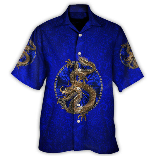 Dragon Navy Color Amazing - Hawaiian Shirt - Reefox