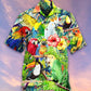 Parrot Lovely Life - Hawaiian Shirt - ReefoxHawaiian Shirt / Adults / S Parrot Lovely Life - Hawaiian Shirt - Reefox