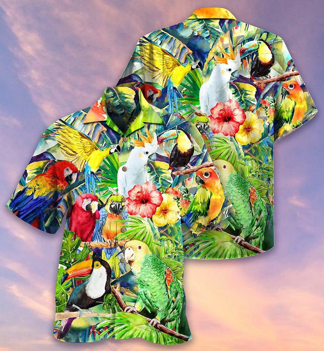 Parrot Lovely Life - Hawaiian Shirt - Reefox