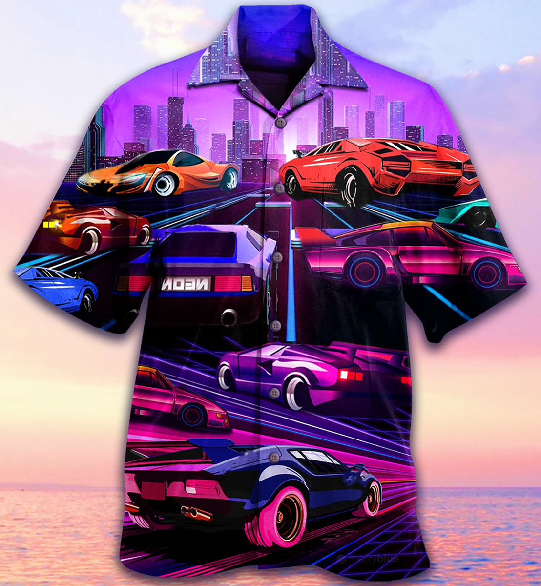 Car Modern Purple - Hawaiian Shirt - Reefox