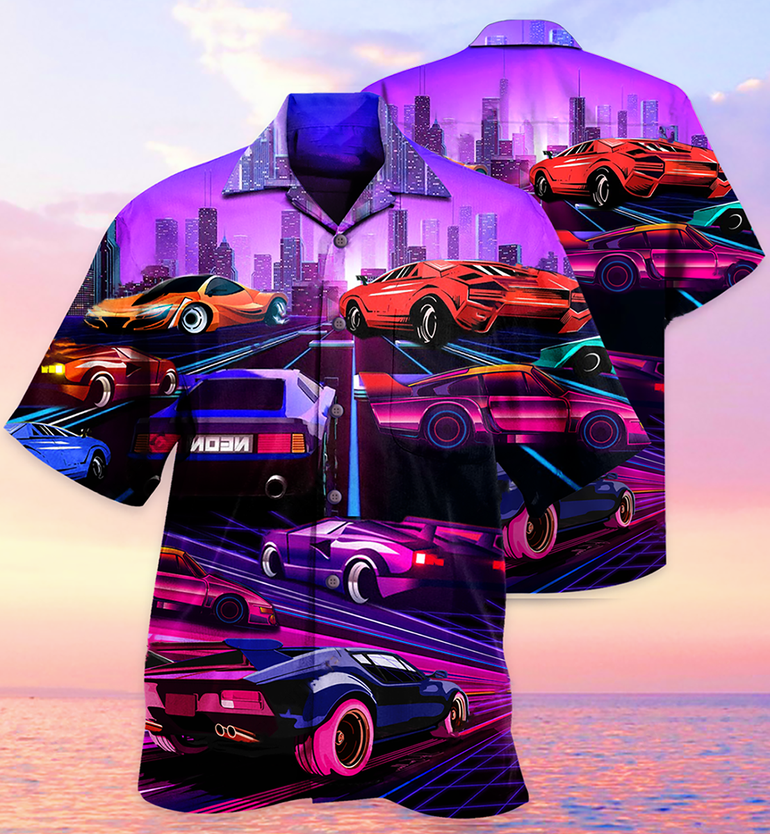 Car Modern Purple - Hawaiian Shirt - Reefox