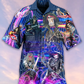 Guitar Skull Music Skull Crazy Purple - Hawaiian Shirt - Reefox
