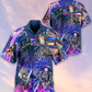 Guitar Skull Music Skull Crazy Purple - Hawaiian Shirt - Reefox