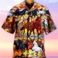Horse Run Run - Hawaiian Shirt - Reefox