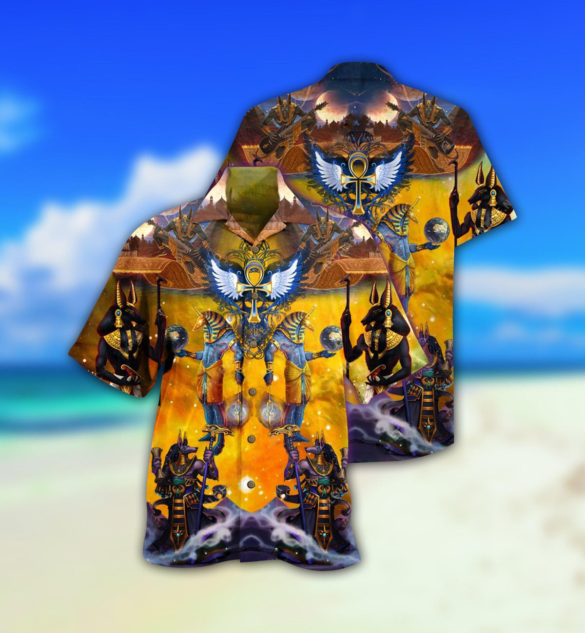 Egypt Gold Style With Vintange Style - Hawaiian Shirt - Reefox