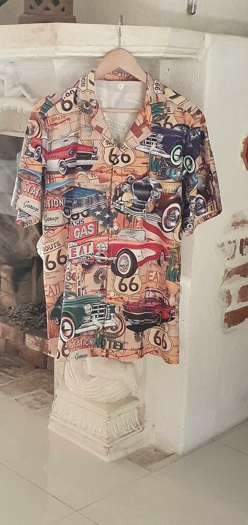 Car The Mother Road Route 66 Road Trip Vintage - Hawaiian Shirt - Reefox