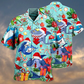 Shark Love Christmas - Hawaiian Shirt - Reefox