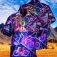 Bike Neon Style Love Purple Really Much - Hawaiian Shirt - Reefox