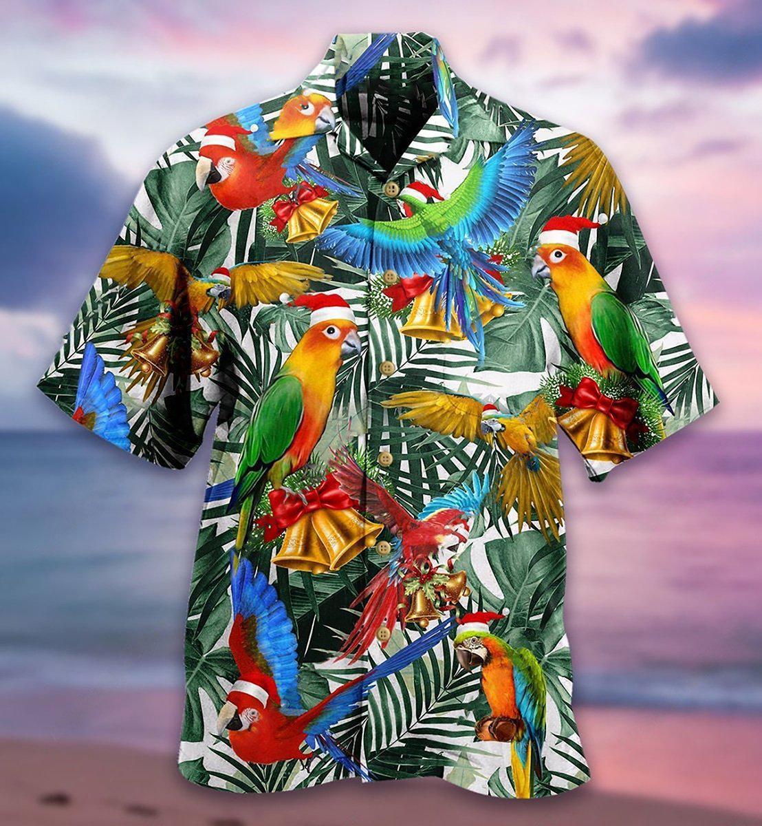 Parrot Love Xmas - Hawaiian Shirt - Reefox