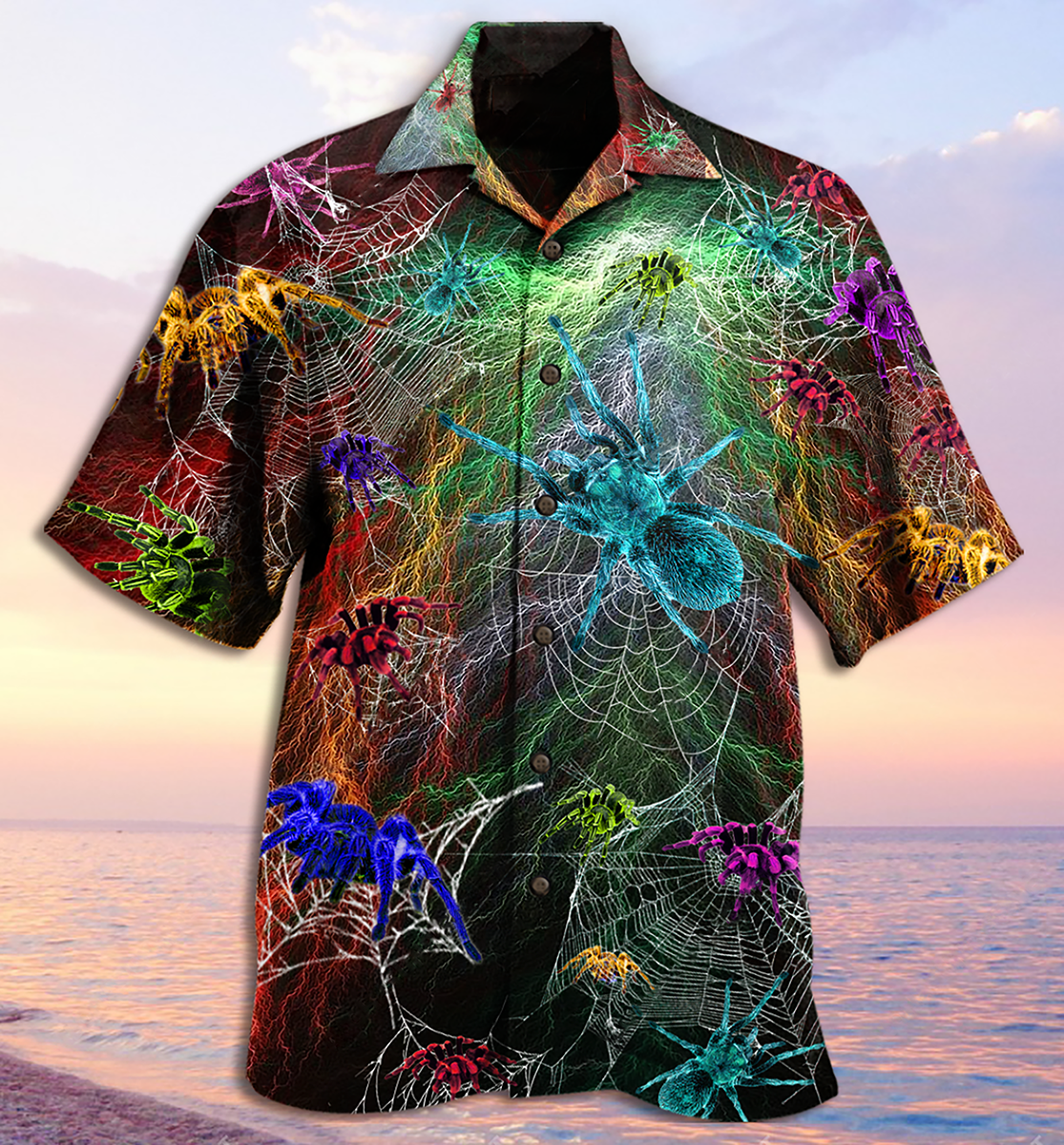 Spider Color Love Animals - Hawaiian Shirt - Reefox