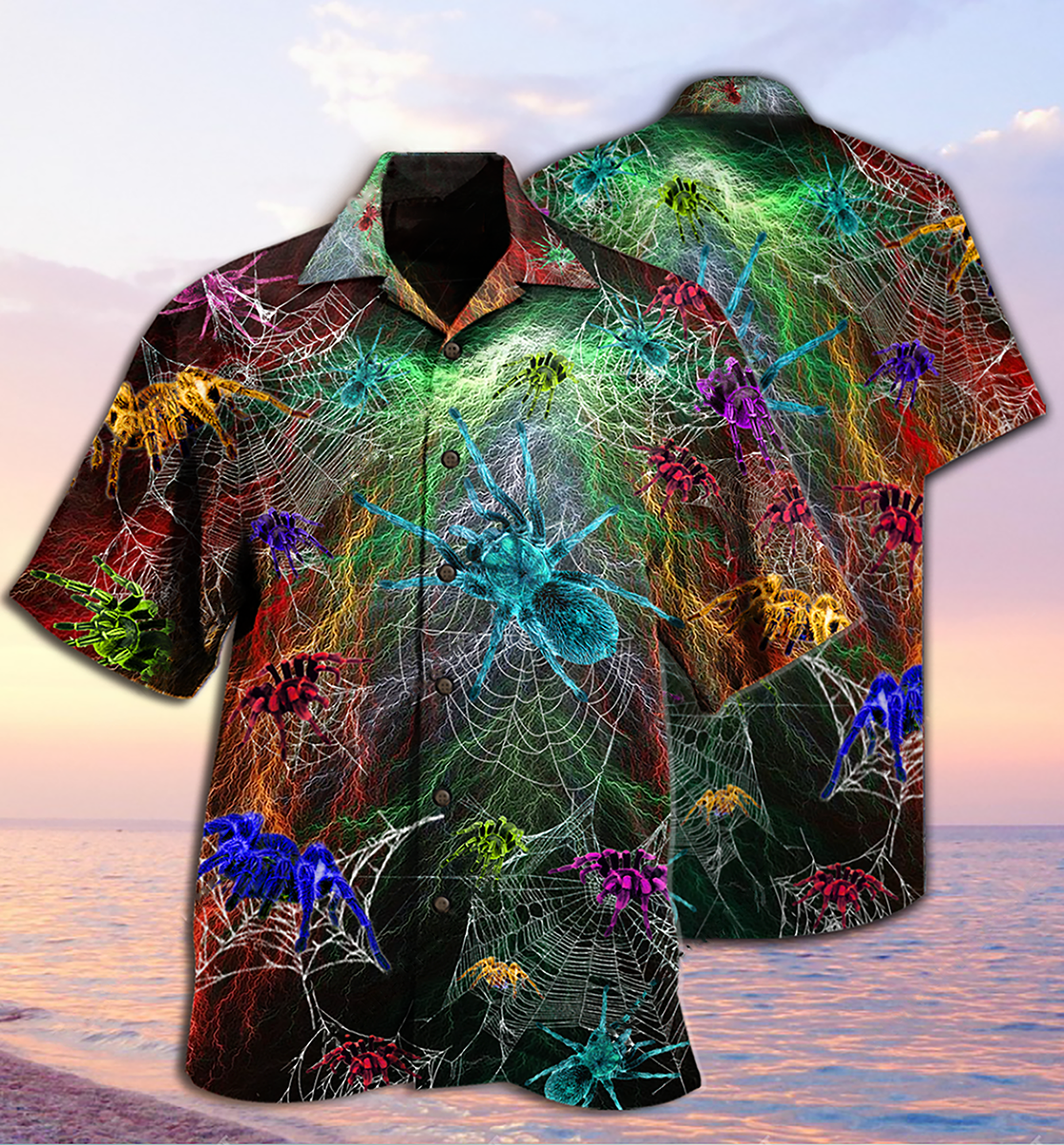 Spider Color Love Animals - Hawaiian Shirt - Reefox