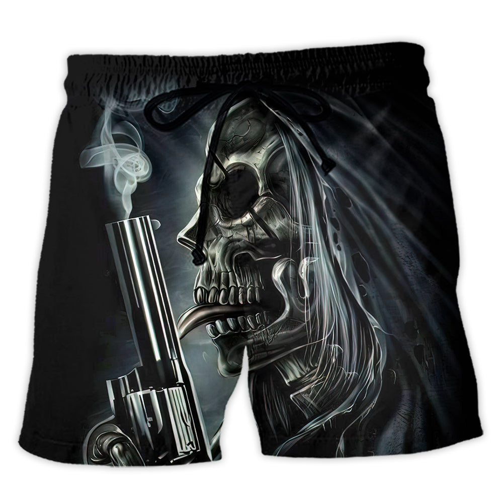 Beach Short / Adults / S Skull I'll Put You In The Trunk - Beach Short Reefox - Owls Matrix LTD