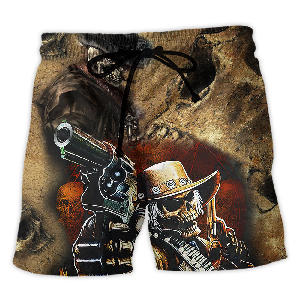 Beach Short / Adults / S Skull I'm A Grumpy Old Man - Beach Short Reefox - Owls Matrix LTD