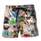 Pug Dog Lovely Lover - Beach Short Reefox - Owls Matrix LTD