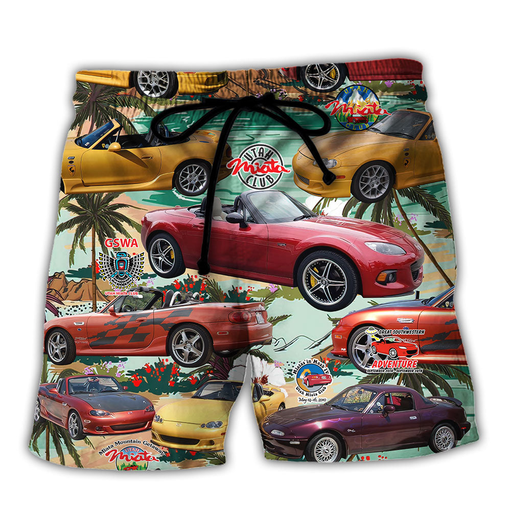 Car Summer Tropical Island - Beach Short Reefox - Owls Matrix LTD