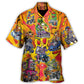 Hawaiian Shirt / Adults / S Hot Rod Vintage Racing Savage Burn Energy - Hawaiian Shirt - Reefox