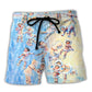 Figure Skater Midnight Sun Delights - Beach Short Reefox - Owls Matrix LTD