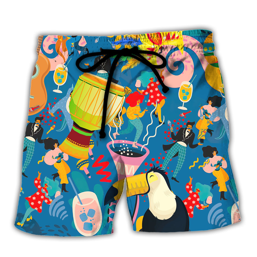 Carnival Holiday Life Is A Carnival - Beach Short Reefox - Owls Matrix LTD