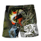 Fishing Don't Be A Dumb Bass - Beach Short Hawaiian Print